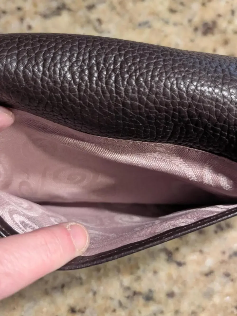 Brighton Brown Leather Women's Wallet with Decorative Metal Accent